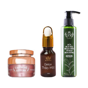 Combo Cao nghệ Luxury + Detox + Sữa rửa mặt